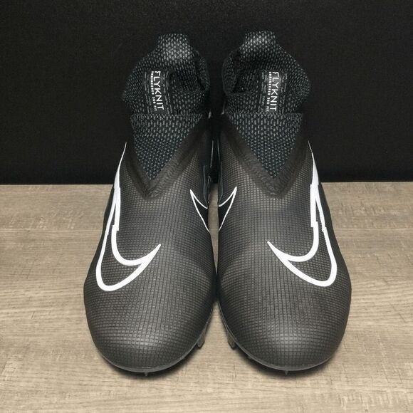 Nike Alpha Menace Elite 3 Flyknit Football Cleats CT6648-010 Black Men's Size 8 - Picture 2 of 7